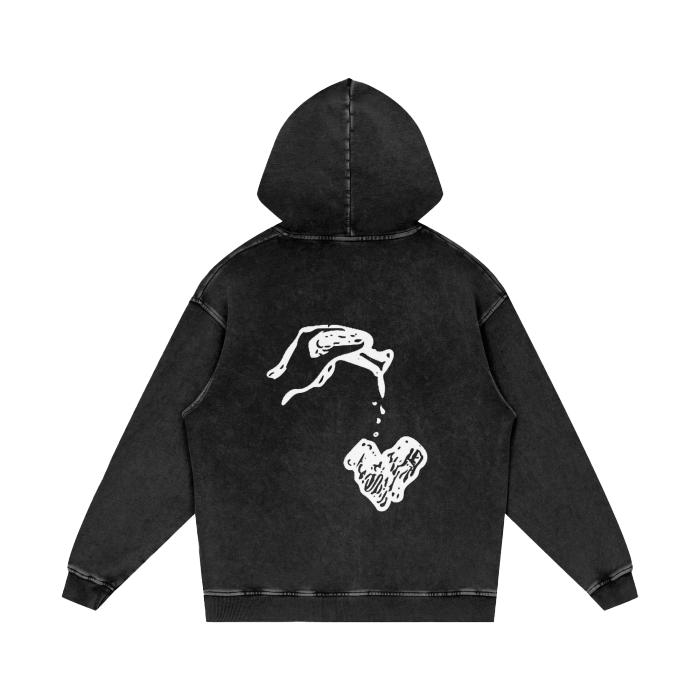 VileHeart Acid Washed Hoodies