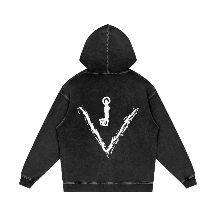 Vkey Acid Washed Hoodie