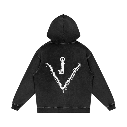 Vkey Acid Washed Hoodie